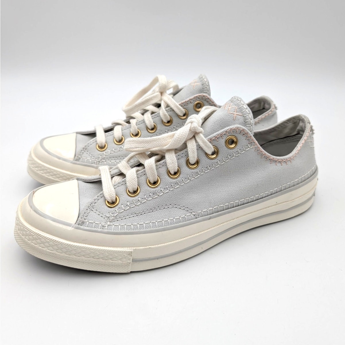 Converse Chuck 70 Canvas Lace-Up Sneaker Shoes Unisex Gray Sz Usw10.5/M8.5 Eu42